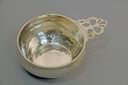 Image of Cut-out and Hand-wrought Silver Porringer