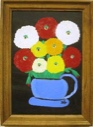 Image of Untitled (Vase of Zinnias)