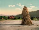 Image of Liberty Cap, Mammoth Hot Spring, Yellowstone Park