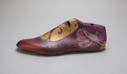 Image of Painted Vintage Wooden Shoe Last (Pink, Gold, Silver, Blue)