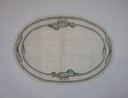 Image of Oval Placemat with Rooster Design